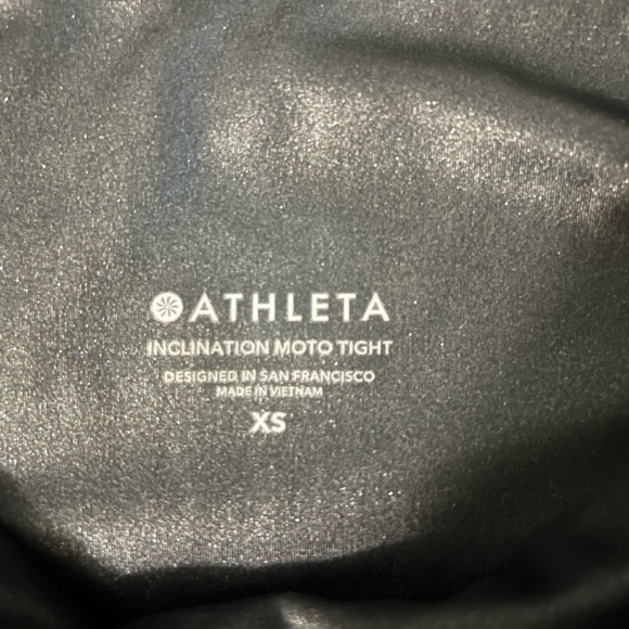 🌿Athleta Inclination Shimmer Moto Tight, size XS🌿 - Picture 5 of 13